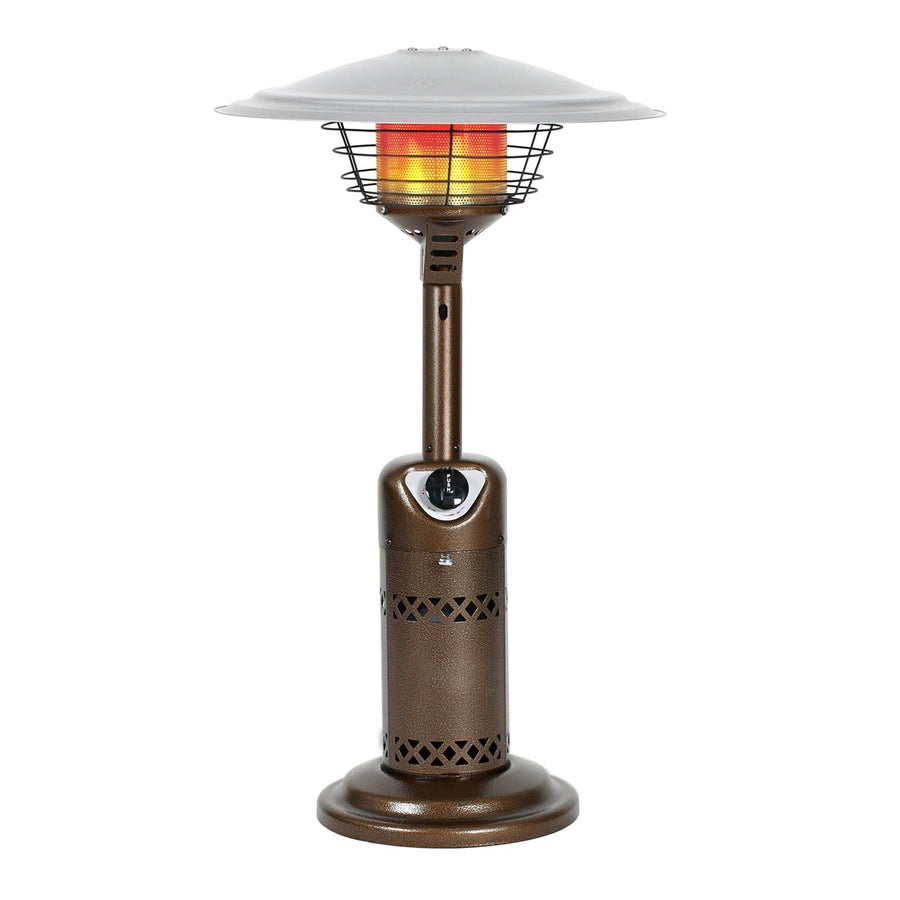 10,000 BTU Tabletop Patio Heater Bronze, Home Climate Control for Home Comfort & Room Cooling