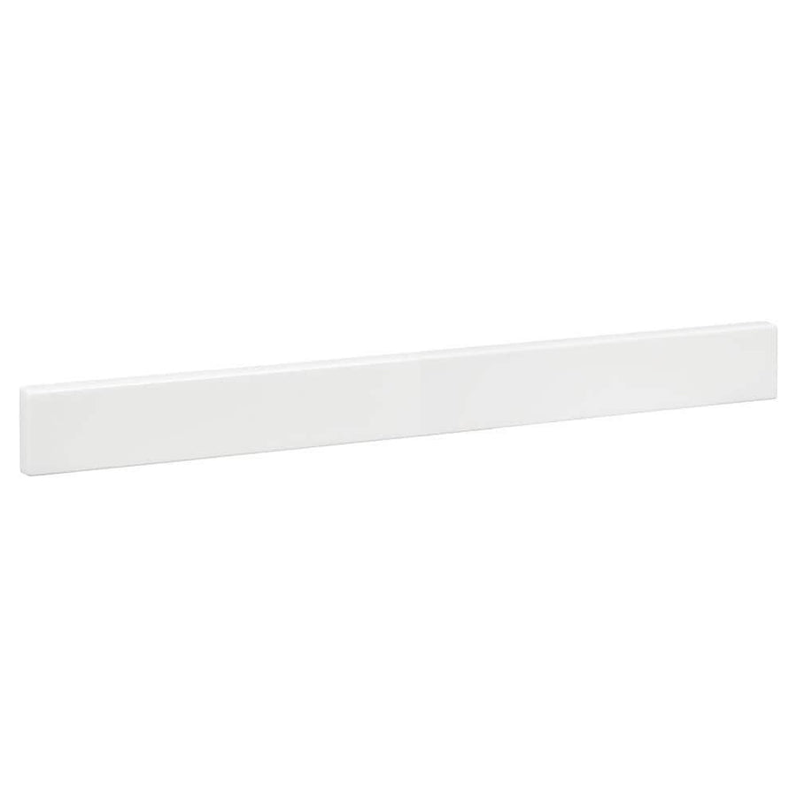 24 - 1/2 in. Cultured Marble Backsplash in White for Bathroom, Kitchen & Home Upgrades