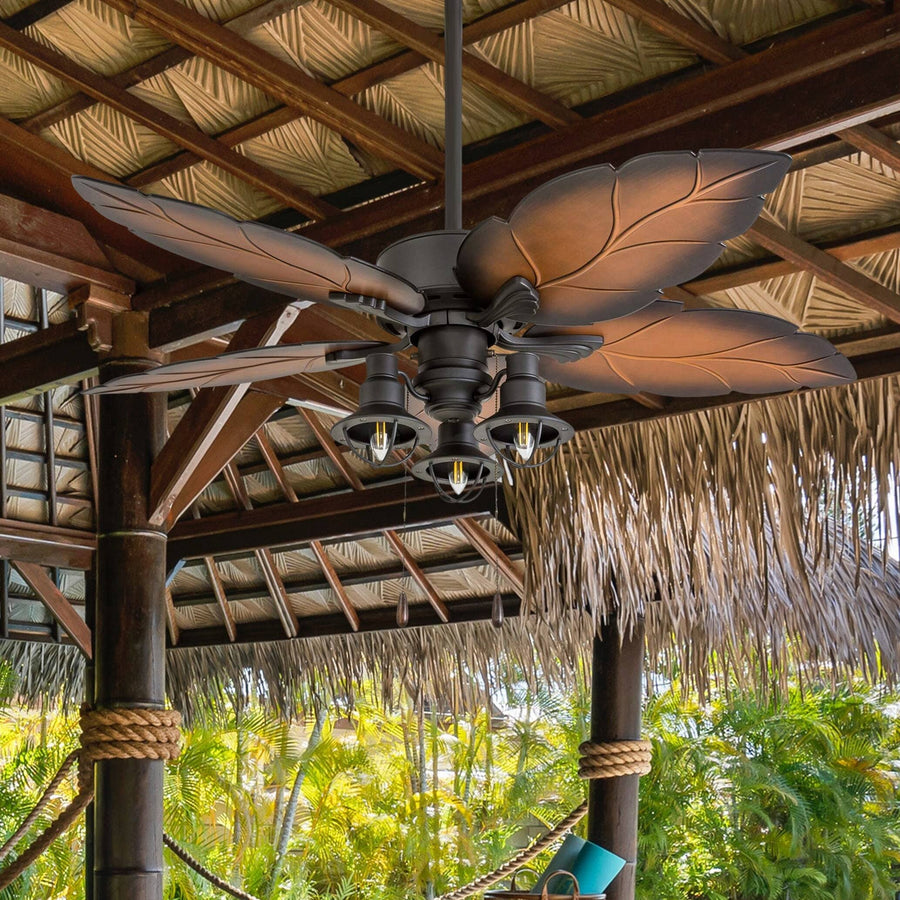 52" Prominence Home Ocean Crest Ceiling Fan, Bronze, Indoor/Outdoor for Bedroom, Living Room & Home Comfort